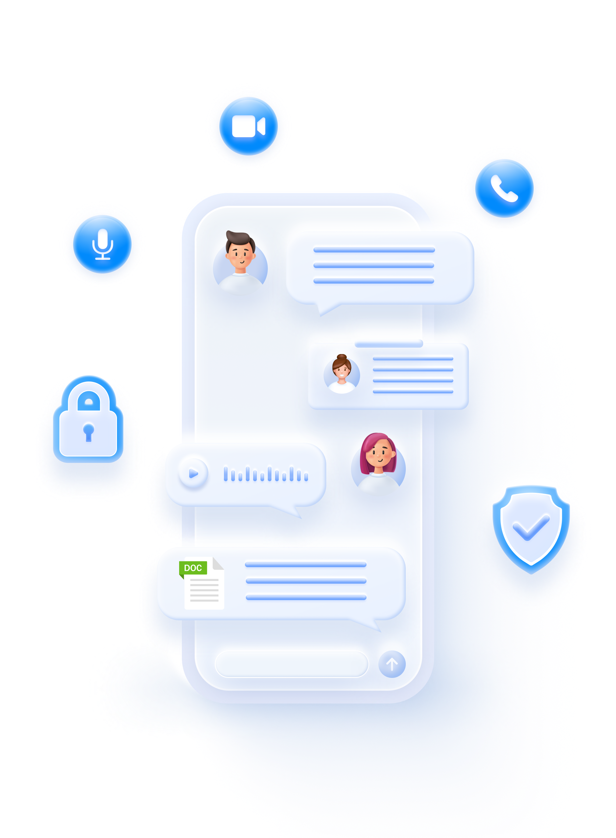 YeeChat 安全即时通讯界面